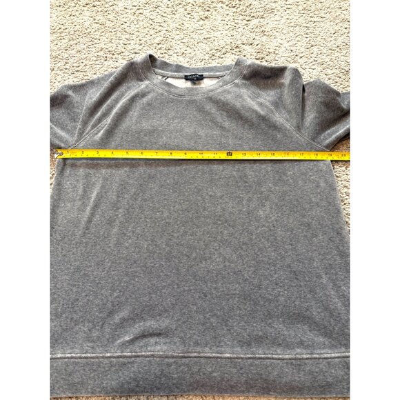 Talbots Gray Pullover Sweatshirt Soft Long Sleeve Comfy Casual Size S - Picture 3 of 8